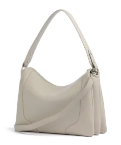 Mara M Beuteltasche genarbtes Rindsleder beige