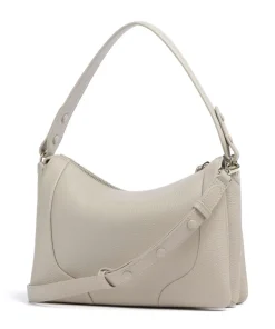 Mara S Beuteltasche genarbtes Rindsleder beige