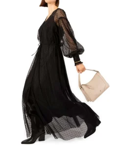 Mara S Beuteltasche genarbtes Rindsleder beige