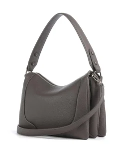 Mara S Beuteltasche genarbtes Rindsleder taupe