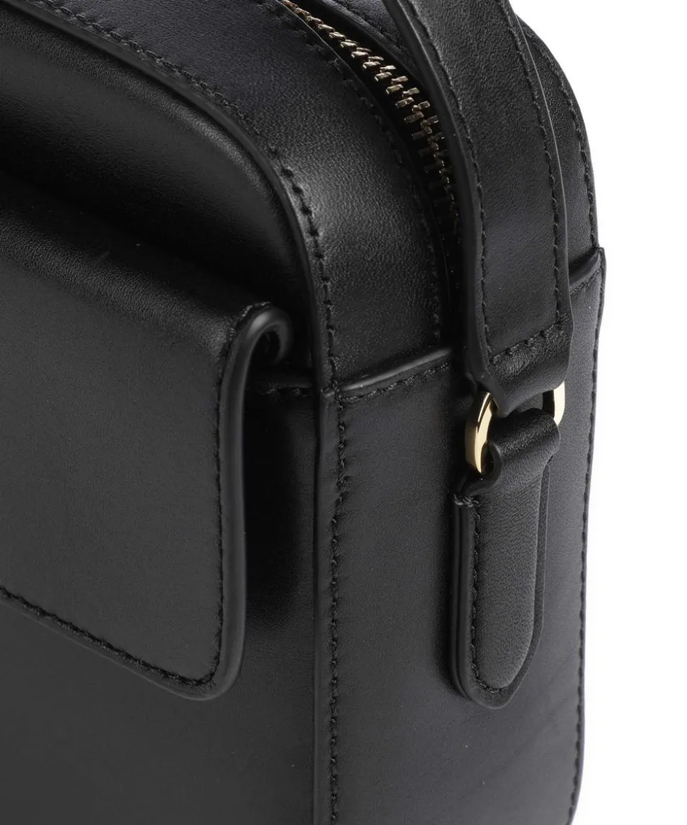 Marcy Medium Umhängetasche fein genarbtes Rindsleder schwarz