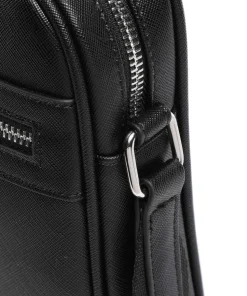 Marnier Umhängetasche Lederimitat schwarz