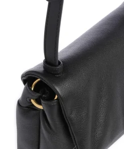 Marrisa Umhängetasche genarbtes Rindsleder schwarz