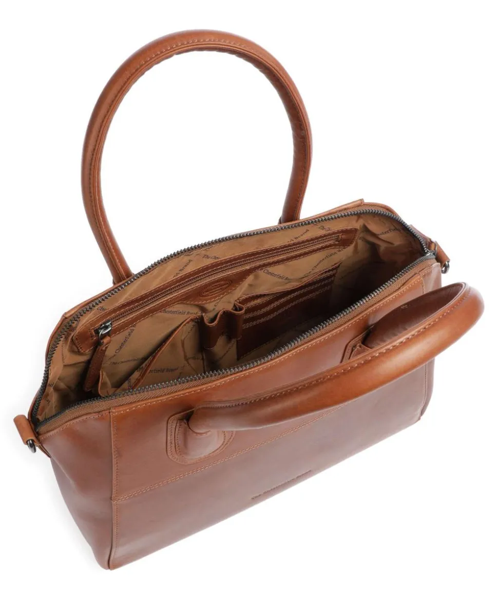 Marsala Handtasche 10″ Pull-Up Rindsleder cognac