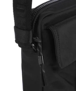 Marsel Umhängetasche recyceltes Polyamid schwarz