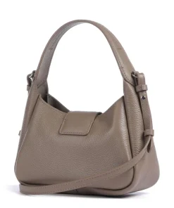 Mary-O Schultertasche genarbtes Rindsleder taupe