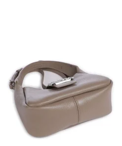 Mary-O Schultertasche genarbtes Rindsleder taupe
