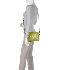 Maxi Cocco Kaia Umhängetasche geprägtes Rindsleder hellgrün