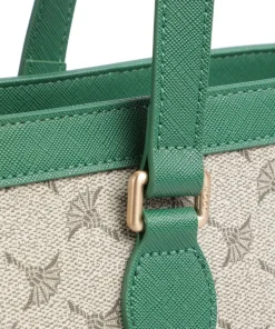 Mazzolino Diletta Mariella Shopper Lederimitat beige/grün