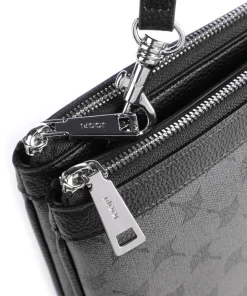 Mazzolino Milva Umhängetasche Lederimitat dunkelgrau