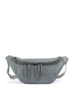 Me and My Bag Umhängetasche fein genarbtes Leder blaugrau