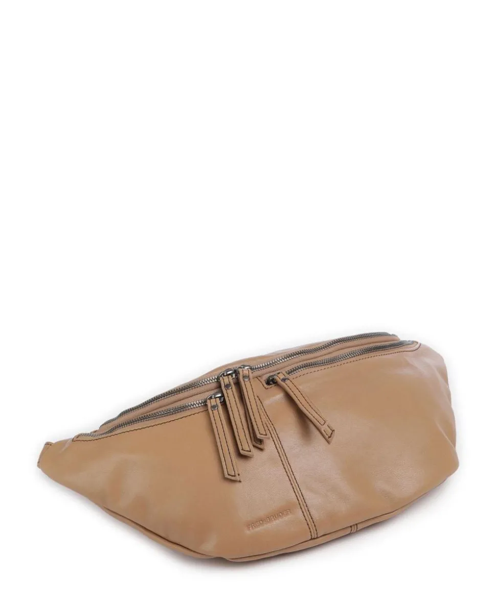 Me and My Bag Umhängetasche fein genarbtes Leder karamellbraun