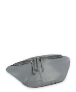 Me and My Bag Umhängetasche fein genarbtes Leder blaugrau