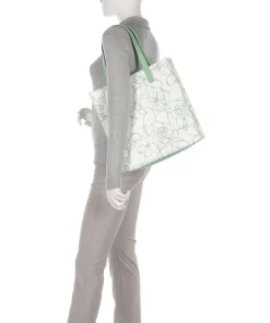 Meaicon Shopper Lederimitat weiß