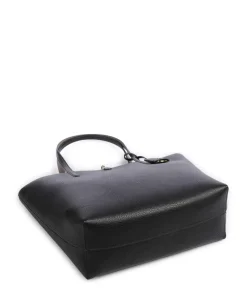 Medium Shopper Lederimitat schwarz