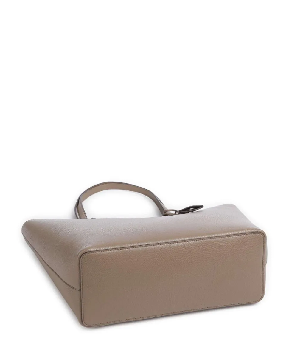 Medium Shopper Lederimitat taupe