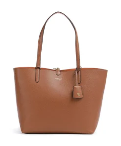 Medium Shopper Lederimitat karamellbraun