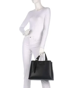 Mel 2.0 Handtasche Lederimitat schwarz