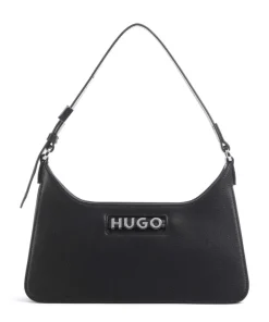 Mel 2.0 Schultertasche Lederimitat schwarz