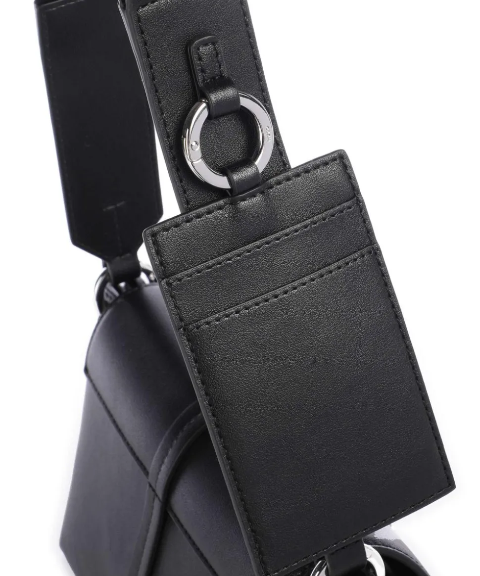 Mel Umhängetasche Lederimitat schwarz