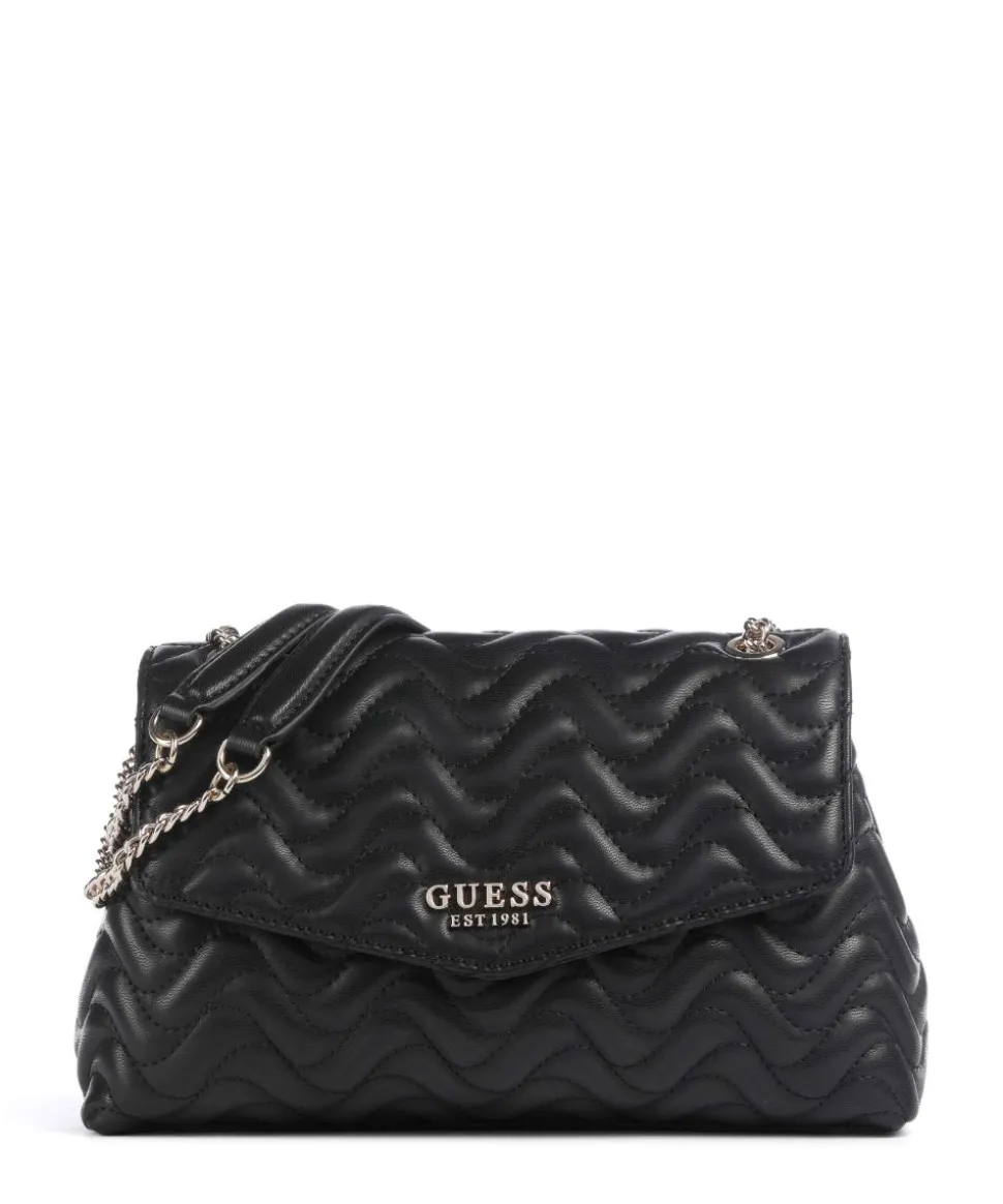 Melisandra Schultertasche Lederimitat schwarz