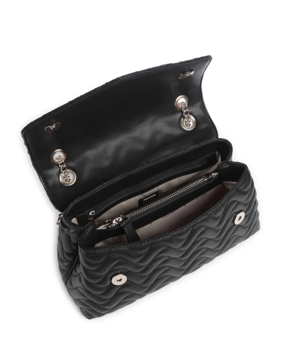 Melisandra Schultertasche Lederimitat schwarz