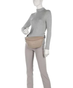 Mellow Leather Gürteltasche genarbtes Kalbsleder taupe