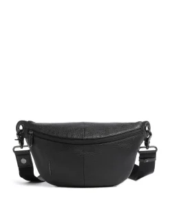 Mellow Leather Gürteltasche genarbtes Kalbsleder schwarz