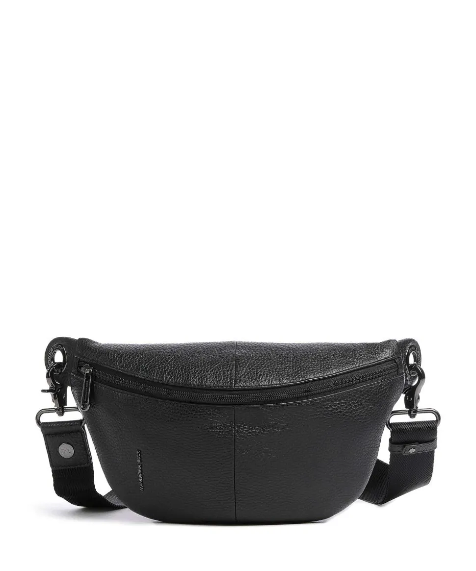 Mellow Leather Gürteltasche genarbtes Kalbsleder schwarz