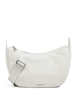 Mellow Leather Schultertasche genarbtes Kalbsleder creme