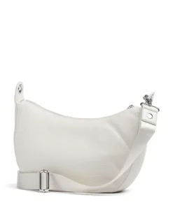 Mellow Leather Schultertasche genarbtes Kalbsleder creme