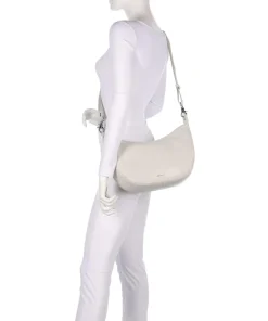 Mellow Leather Schultertasche genarbtes Kalbsleder creme