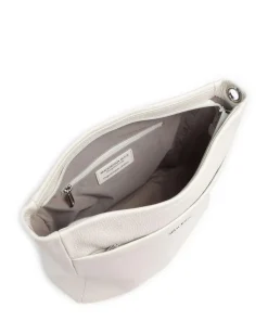 Mellow Leather Schultertasche genarbtes Kalbsleder creme