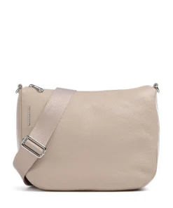 Mellow Leather Umhängetasche genarbtes Kalbsleder taupe