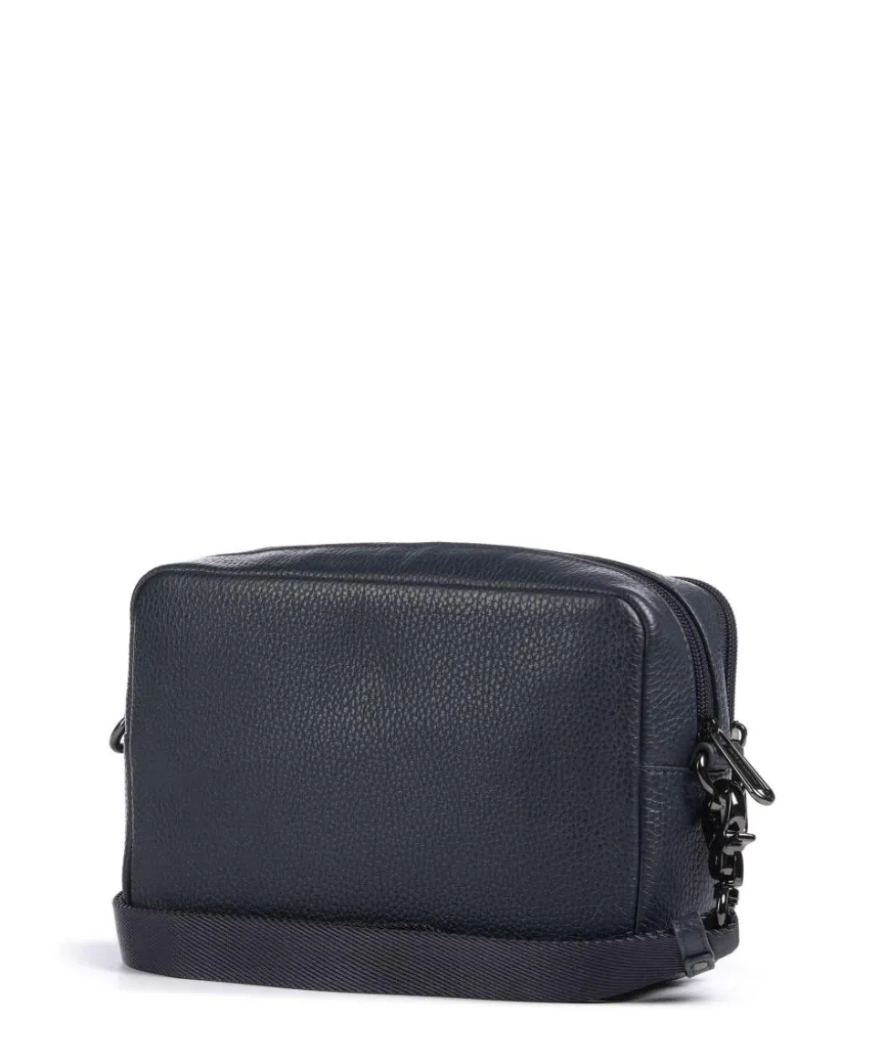 Mellow Leather Umhängetasche genarbtes Kalbsleder dunkelblau