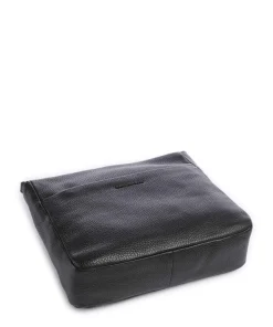 Mellow Leather Umhängetasche genarbtes Kalbsleder schwarz