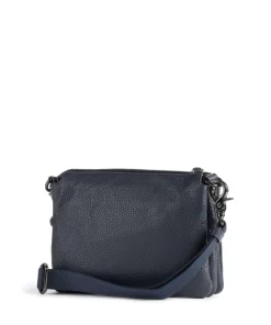 Mellow Leather Umhängetasche genarbtes Kalbsleder navy
