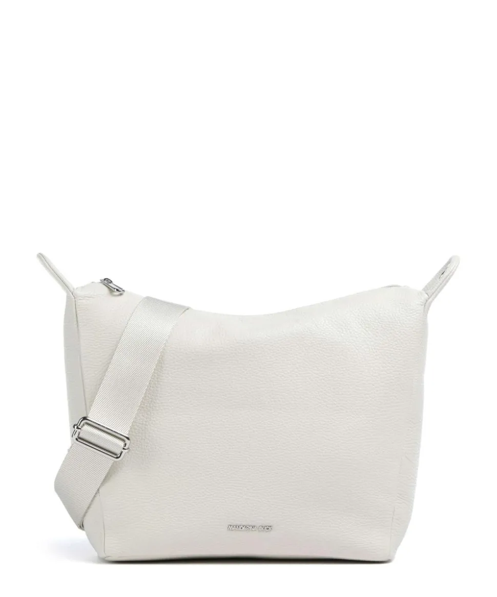 Mellow Leather Umhängetasche genarbtes Kalbsleder creme