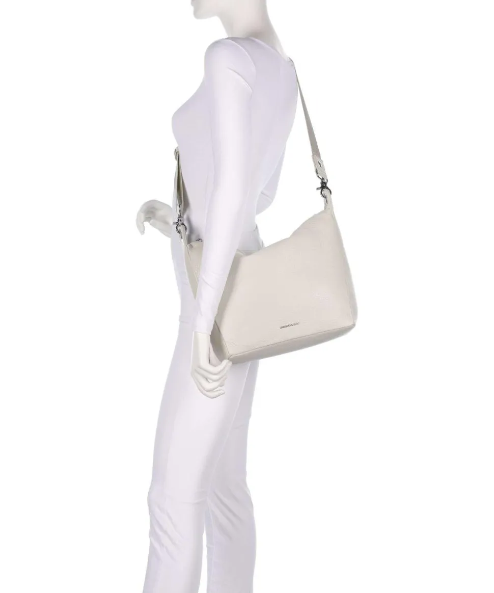 Mellow Leather Umhängetasche genarbtes Kalbsleder creme