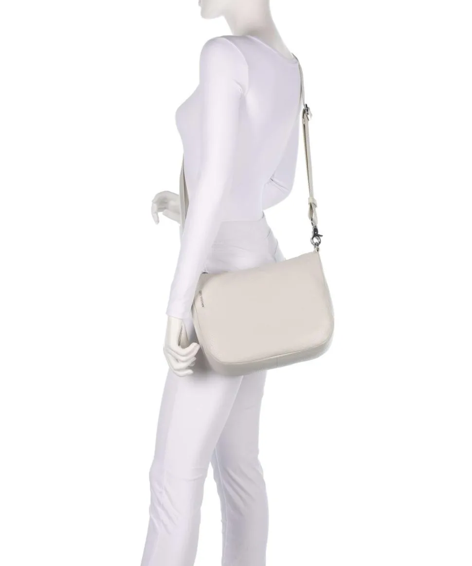 Mellow Leather Umhängetasche genarbtes Kalbsleder creme