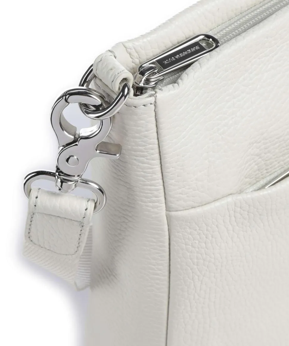 Mellow Leather Umhängetasche genarbtes Kalbsleder creme