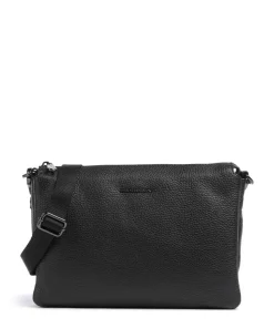 Mellow Leather Umhängetasche genarbtes Kalbsleder schwarz