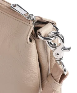 Mellow Leather Umhängetasche genarbtes Kalbsleder taupe