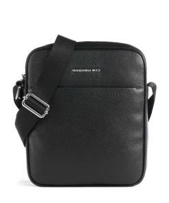 Mellow Urban Umhängetasche genarbtes Kalbsleder schwarz