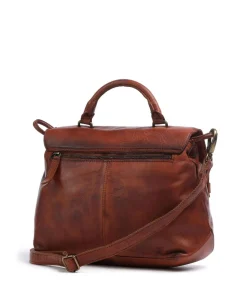 Melody Handtasche genarbtes Rindsleder cognac