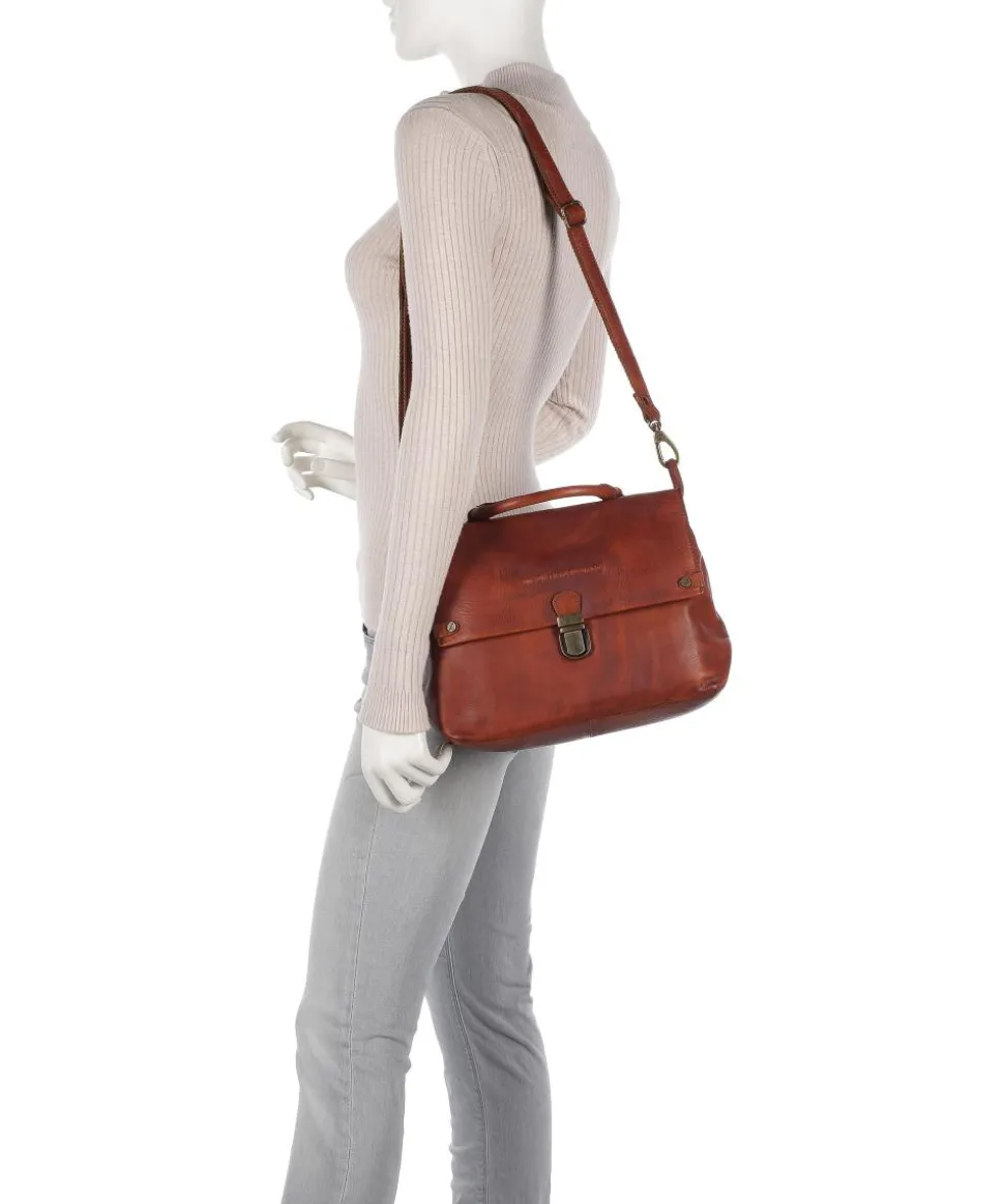 Melody Handtasche genarbtes Rindsleder cognac