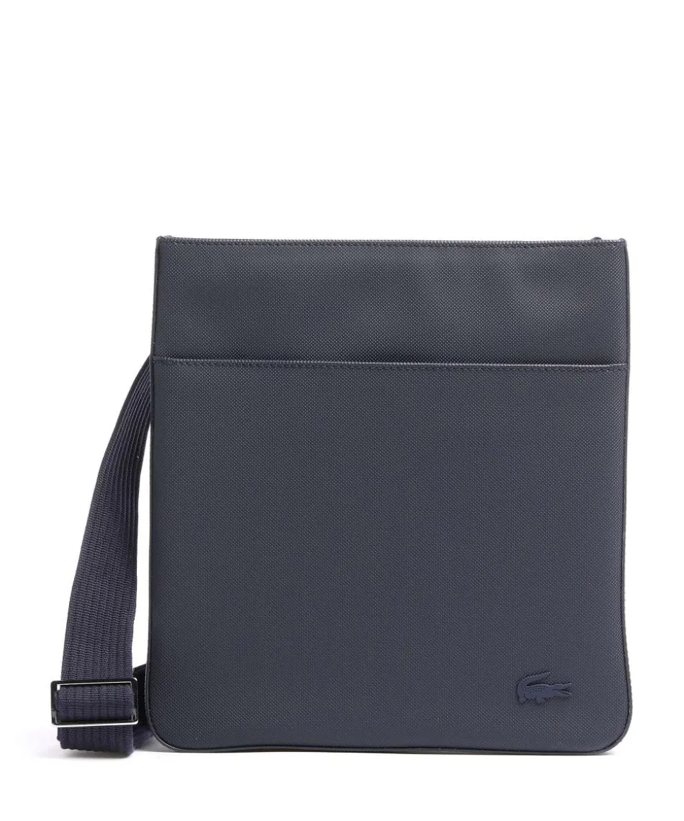 Mens Classic Umhängetasche Lederimitat navy