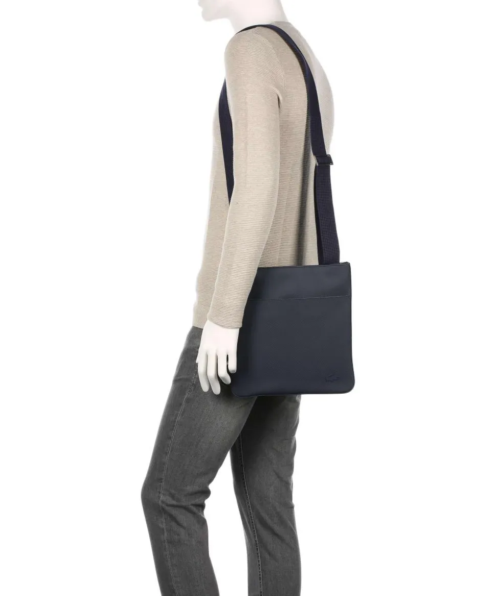 Mens Classic Umhängetasche Lederimitat navy