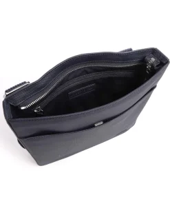 Mens Classic Umhängetasche Lederimitat navy
