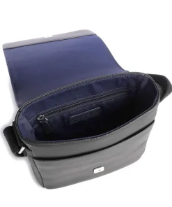 Mens Classic Umhängetasche Polyurethane schwarz